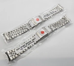 NEW LOT OF 2 SEIKO JUBILEE SS BRACELET 20mm 7S26 0030 SKX013 WATCH FOLDED TYPE A - Picture 1 of 5