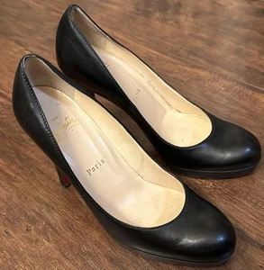Christian Louboutin Leather Pumps Size 37. Authentic - Picture 1 of 9