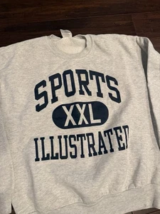 Vintage Sports Illustrated Sweatshirt Herren XL grau Rundhals große Grafik - Bild 1 von 6