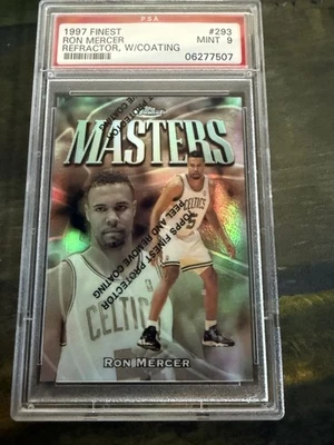 1997-98 Topps Finest Basketball RC Ron Mercer #293 Embossed Refractor /263 PSA 9 - Image 1 of 2