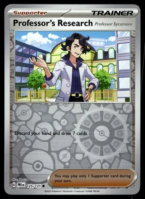 Professor's Research [Professor Sycamore] 125/131 PRE SV: Prismatic Evolutions - Image 1 of 2