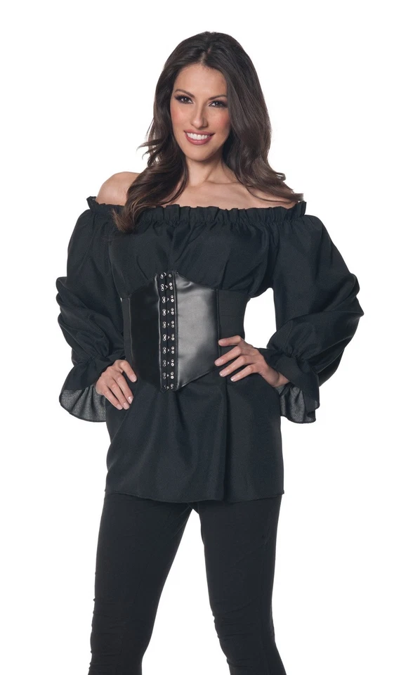 Renacimiento Manga Larga - Disfraz Negro Adulto Halloween Pequeño Foto 1 de 1