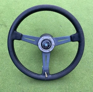 Nardi Steering Wheel Handle Leather Torino Horn Button With Boss - Picture 1 of 7