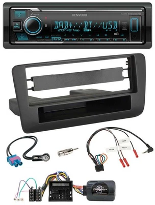 Kenwood Bluetooth Lenkrad DAB USB Autoradio für Audi A1 (ab 2010) - Bild 1 von 4