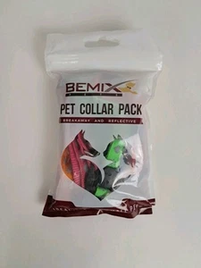 Bemix Pet Collar 6 Pack Breakaway Reflective Small Pet Cat Dog Ferret - Picture 1 of 2