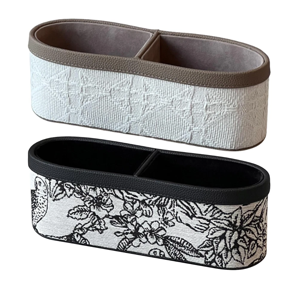 Remote Control Holder 2 Compartments Sundries Container Vanity Holder Desktop - Image 1 of 1