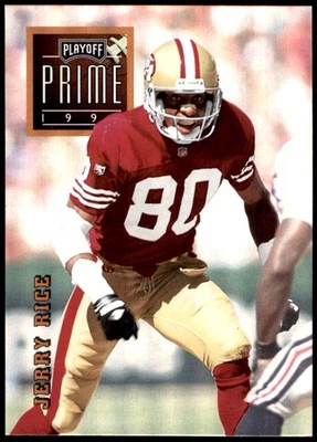 Jerry Rice 1996 Playoff Prime #002 49ers NFL LEIA FRETE GRÁTIS AutographDen - Imagem 1 de 2