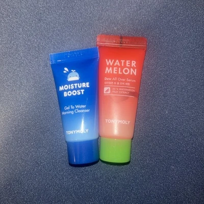 NEW TONY MOLY Moisture Boost Morning Cleanser & WaterMelon Dew All Over Serum - image 1 of 2