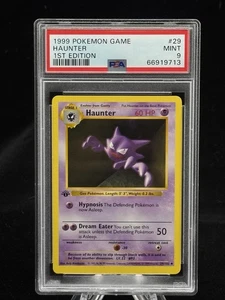 Haunter #29 1st Edition Base Set 1999 Pokémon Game PSA 9 👻 - Picture 1 of 3