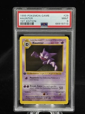 Haunter #29 1st Edition Base Set 1999 Pokémon Game PSA 9 👻 - Image 1 of 3