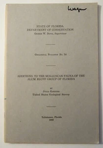 1936 Molluscan Fauna Of the Alum Bluff Florida UNITED STATES GEOLOGICAL SURVEY - Picture 1 of 18