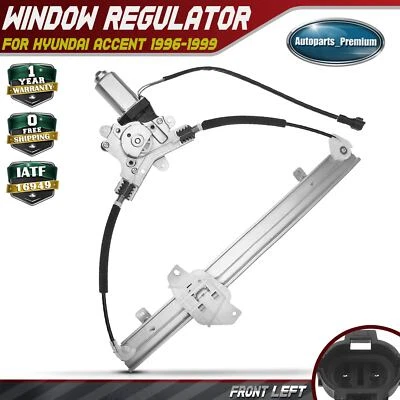Regulador de ventana eléctrica con motor para conductor delantero izquierdo Hyundai Accent 1996-1999 Foto 1 de 4
