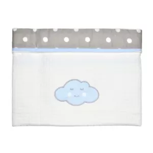 Newborn Baby Pique Blanket 100% Cotton High Quality - Cloud Blue - Picture 1 of 1