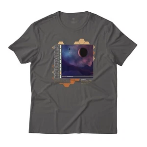 Charon Moon of Pluto Solar System Space Graphic Art Premium Cotton T-Shirt - Picture 1 of 8