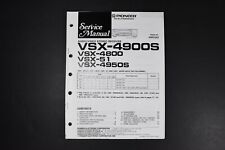 Pioneer VSX-4900S VSX-4800 VSX-51 VSX-4950S Service Manual - Genuine Original