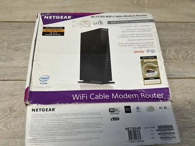 NETGEAR AC1750 C6300  Wi-Fi DOCSIS 3.0 Cable Modem Router no adapters - Image 1 of 4