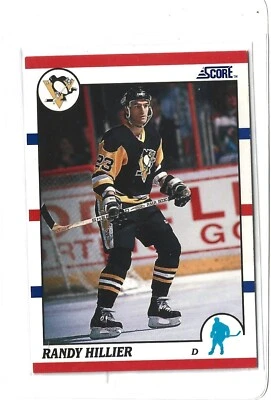 1990-91 Score Hockey NHL Randy Hillier #76 Pittsburgh Penguins Trading Card - Image 1 of 2
