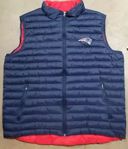 New England Patriots Football Women Spring Fall Winter Vest Small Navy Brand New - Picture 1 of 11