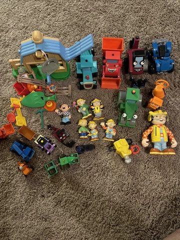 Bob The Builder Toys Truck And Figure lot Muck Roley Talking Trucks Cover