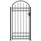 105x204cm Steel Outdoor Patio Garden Fence Entry Way Entrance Gate Door Gateway