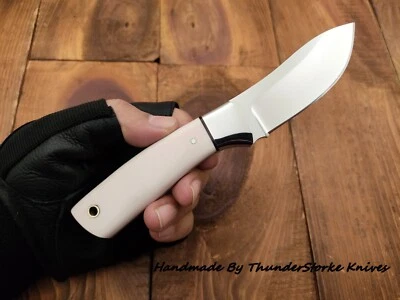 Custom Handmade 12c27 Steel Survival Camping Outdoor Fixed Blade Hunting Knife - Image 1 of 4