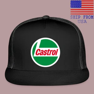 Gorra de camionero negra ajustable Castrol Oil talla adulto - Imagen 1 de 4