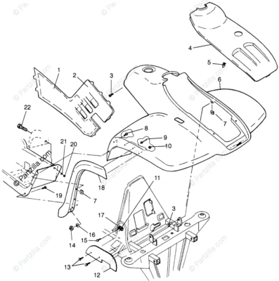 Capucha cubierta delantera Polaris OEM 1996-1998 Sportsman 335/500 - AMARILLO **NUEVO** Foto 1 de 2