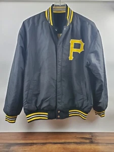 MLB Pittsburgh Pirates Reversible Full Snap Jacket JHD JH Design Adult Large - Picture 1 of 10