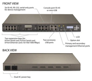 Uplogix 5000 - Has Ears, v.92 Modem Card, 8 Port RJ45 expansion, Factory Reset - Picture 1 of 5