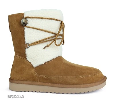 Botas cortas de piel de gamuza castaño Koolaburra by UGG Michon para mujer talla 9 -NUEVAS EN CAJA- Foto 1 de 4