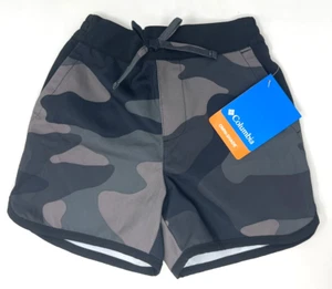 Columbia Girls' Sandy Shores Boardshort, 4T-Black/Camo - Picture 1 of 4