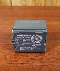 OEM Panasonic VW-VBG130 Battery Pack Genuine 7.2 V 1250 mAh Li-ion