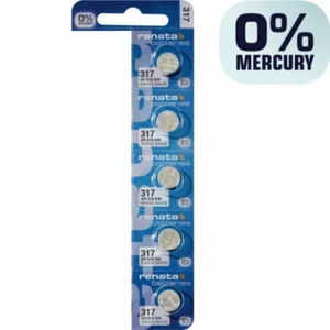 5 x Pilas de reloj Renata 317 1,55 V SR516SW SR516 SW SR62 SR62SW 10,5mAh - Imagen 1 de 1