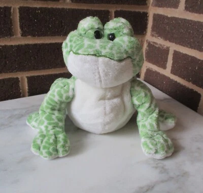 Webkinz Bullfrog- Greens/Frogs Ganz 9" Plush Beanie Green Eyes - Image 1 of 4
