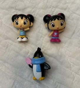 Nickelodeon Ni Hao Kai-lan Figuren Mädchen und Pinguin 3 Stück Vintage - Bild 1 von 2