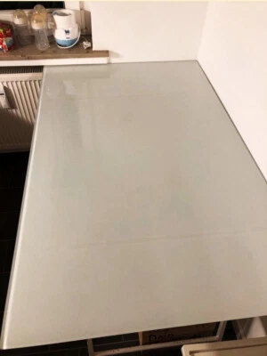 Rauchglasplatte, Rauchglasablage für IKEA Schreibtisch, Tisch 140 x 79,5 cm - Bild 1 von 4
