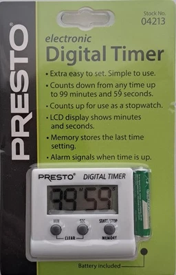 Presto Electronic Digital Timer Brand New - Image 1 of 2