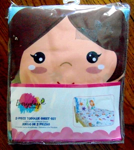 Everyday Kids Underseas Mermaids Toddler Sheet Set 2 Piece Adventures New - Picture 1 of 6