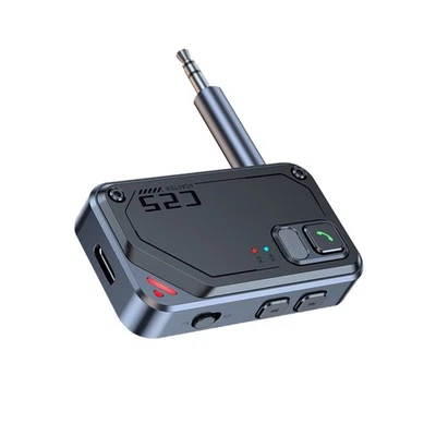 Bluetooth 5.3 Car Wireless Transmitter Receiver Adapter AUX Audio 3.5mm Jack USA - Image 1 of 4