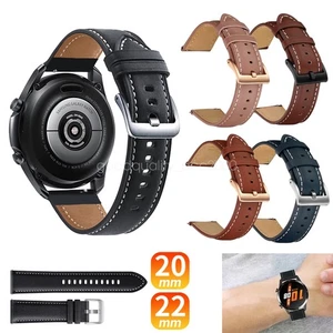 Leather Wrist Band Strap For Samsung Galaxy Watch 3 41/45mm Garmin - Bild 1 von 21