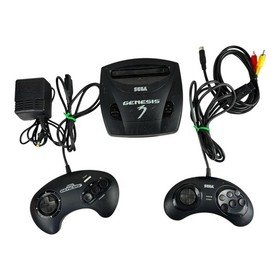 Sega Genesis Model 3 Console Bundle MK-1461 w/2 Controllers Cords Tested Works