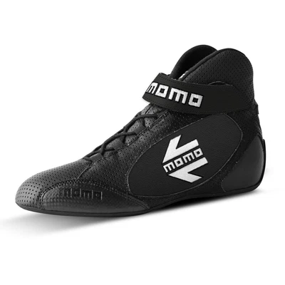 MOMO GT Pro Black FIA Approved Race Boots Size 38 - Image 1 of 2