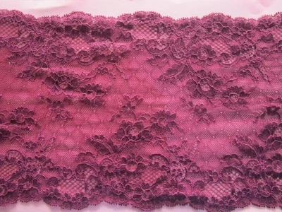 Vestido de tela 5m/1m/0,5m tinto vino punta elástica 19 CM adornos de nuevo Foto 1 de 2