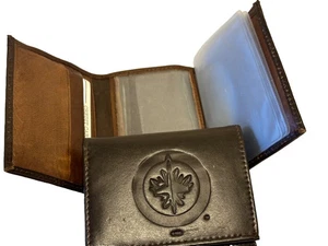 Winnipeg Jets NHL Brown Leather Tri-Fold Wallet - Picture 1 of 1