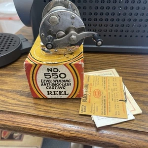 South Bend No 550 Level Winding Anti-Backlash Reel & Original Box & Manual Clean - Picture 1 of 12