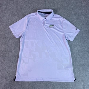 Nike Dri-FIT Polo Shirt Mens XL Lavender The Coeur d'Alene Golf Performance - Picture 1 of 13