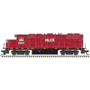 Atlas HO ~ Trainman ~ GP38-2 ~ Standard DC ~ Helm Leasing HLCX #3828 ~ 10004562 - Picture 1 of 1