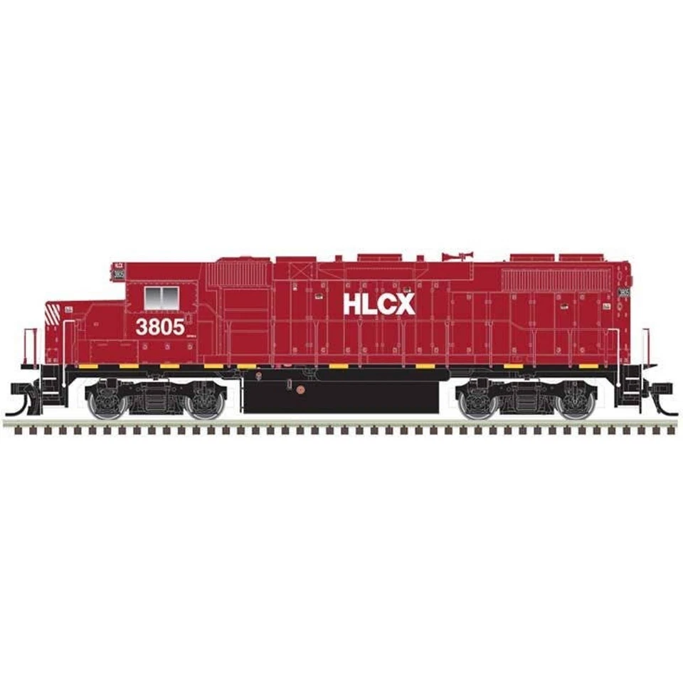 Atlas HO ~ Trainman ~ GP38-2 ~ Standard DC ~ Helm Leasing HLCX #3828 ~ 10004562 - Image 1 of 1