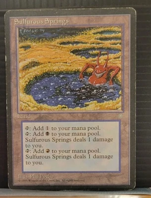 mtg SULFUROUS SPRINGS HP Ice Age -Argo- - Image 1 of 4