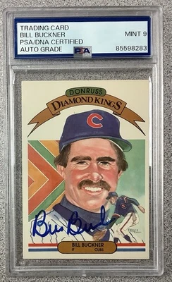 Bill Buckner Signed 1982 Donruss #14 Baseball Card Diamond King Autograph PSADNA - Image 1 of 2